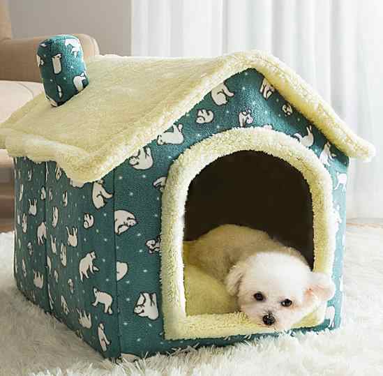 小型犬猫用 ペットハウス 折りたたみ室内用 犬小屋ペットベッド2way 屋根付きふわふわ クッション付き ンおしゃれ 洗えるｌ 49 39 46cmの通販はau Pay マーケット エンブリッジ