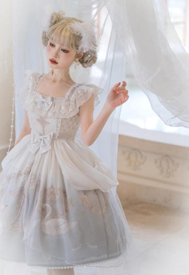 2022新品仙气花嫁春夏ゴスロリワンピース ロリィタ 半袖OP Lolita 