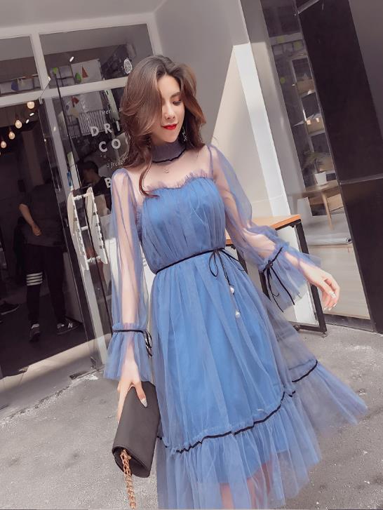 白ワンピース マキシワンピース 長袖 ロング チュール ワンピ 無地 カジュアル 旅行 海デート 優雅セクシー フレアースカート春夏の通販はau Pay マーケット エンブリッジ