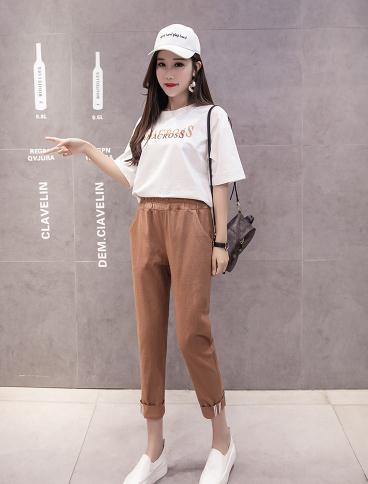 ハーレムパンツ 無地パンツ 涼しいパンツ 夏パンツ長いズボン 薄型 ハイウエスト ビックサイズ コットン リネンの通販はau Wowma エンブリッジ