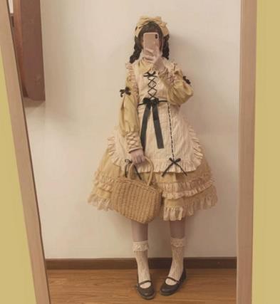 秋冬ゴスロリワンピース ドレス ロリィタ Op長袖 膝丈 Lolita ロリータファッション コスプレ 魔女 クロス コスプレ エプロン 洋服の通販はau Pay マーケット エンブリッジ