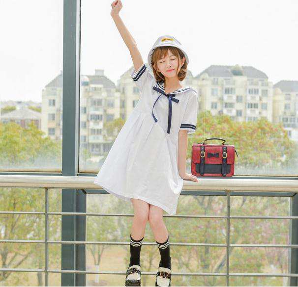 夏新作 半袖 ワンピース マリン風 セーラー風ワンピース セーラー ワンピース セーラー服 ワンピ セーラーカラー 学院風 の通販はau Pay マーケット エンブリッジ