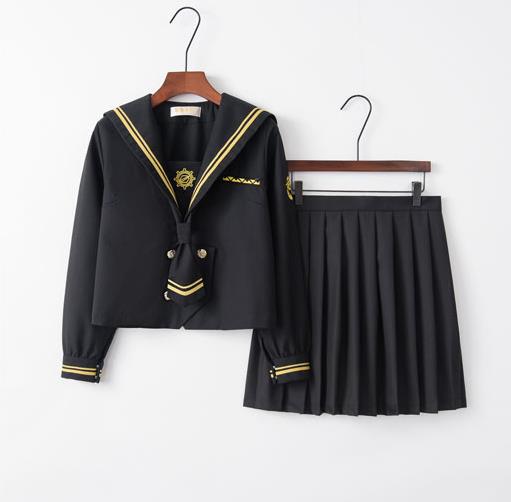 かわいい 軍服セーラー 黒 赤カラー Tree Lost ひざ丈ワンピース Www Indiashopps Com