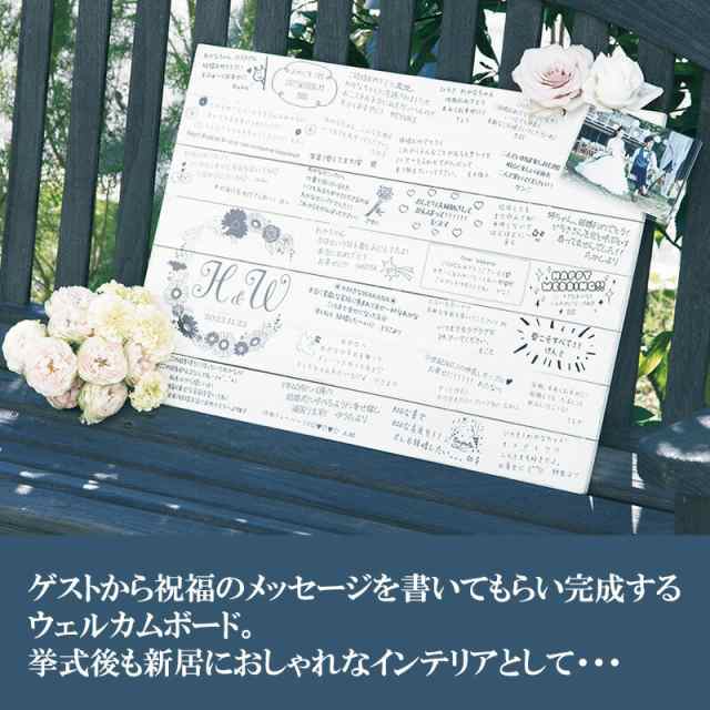 メッセージボード 送料無料 ウェルカムボード 記念品 結婚式 披露宴 受付 二次会 名入れの通販はau Pay マーケット ココロラショップ