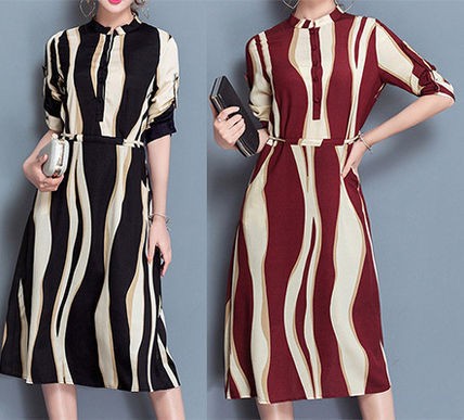 即日発送 Sale 送料無料 シャツワンピース 変形ストライプ モード 大人ワンピース 2色 ストライプ 大人シャツ即日発送 即納の通販はau Pay マーケット Dailystyle Kids Baby専門店