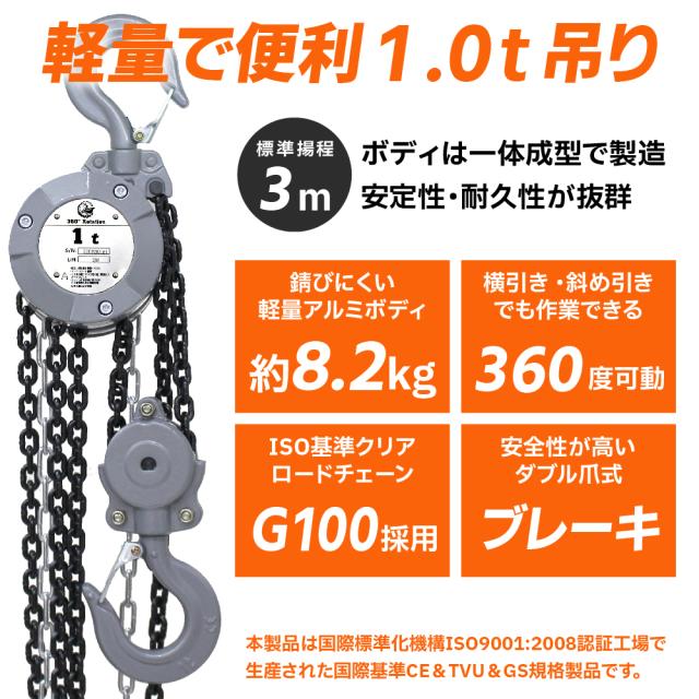 1tチェーンブロック