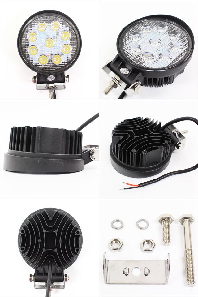 送料無料 10個セット LEDワークライト/作業灯 27W 9連 12/24V 偽物にご注意 3200Lm LEDワークライト IP67 広角 C02 人気商品 10個セット LEDワークライト&frasl;作業灯 27W 9連 DC12&frasl;24V 偽物