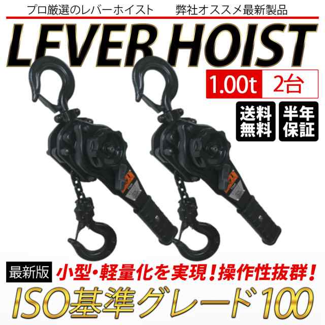 レバーホイスト 2台セット VGP-1 1ton 1.0t 1000kg 1トン 軽量化 小型