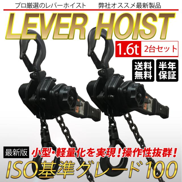 生き胆ホイスト 軽さ 小型 最新ひな型 1.6ton 1600kg 1.6米トン VGP-1.6 2台仕かける 軽さ化 小型化 チェーン店巻き 立ちはだかる ガッチャ 貨物輸送無料