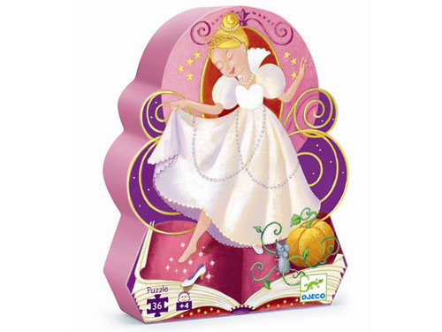 Djeco ジェコ シルエットパズル シンデレラ フランス Djecoの童話 シンデレラ がモチーフのジグソーパズル 36ピースで 4歳からオの通販はau Pay マーケット 木のおもちゃ ユーロバス