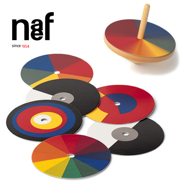 Naef ネフ社 バウハウス 色合い一こま Bauhaus Optischer Farbmische 〜スイス連邦・Naef（ネフ社）のバウハウス・シリーズ。回転させるさせると新し