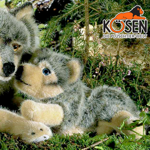 KOESEN ケーセン社 オオカミの子 伏せ (ソフト) 5220 〜ドイツ・KOESEN/KOSEN（ケーセン社）の動物の