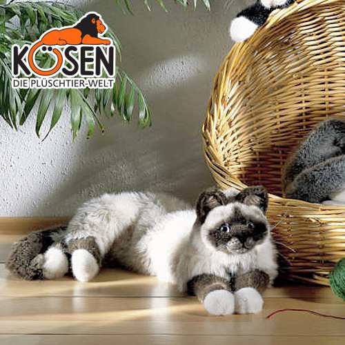 KOESEN ケーセン社 ねそべり猫 ヒマラヤン 4390 〜ドイツ・KOESEN/KOSEN（ケーセン社）の動物のぬい