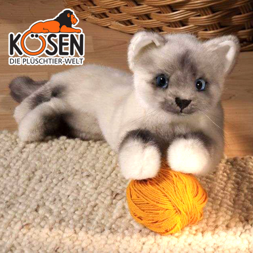 KOESEN ケーセン社 ねそべり猫 (小) ヒマラヤン 6100 〜ドイツ・KOESEN/KOSEN（ケーセン社）の動物の