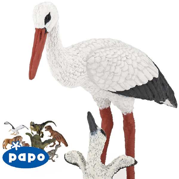 メール便可 Papo パポ社 コウノトリ フランス Papo パポ社 のwild Animalsシリーズ 野生の動物フィギュア リアルな表情が魅力 の通販はau Pay マーケット 木のおもちゃ ユーロバス