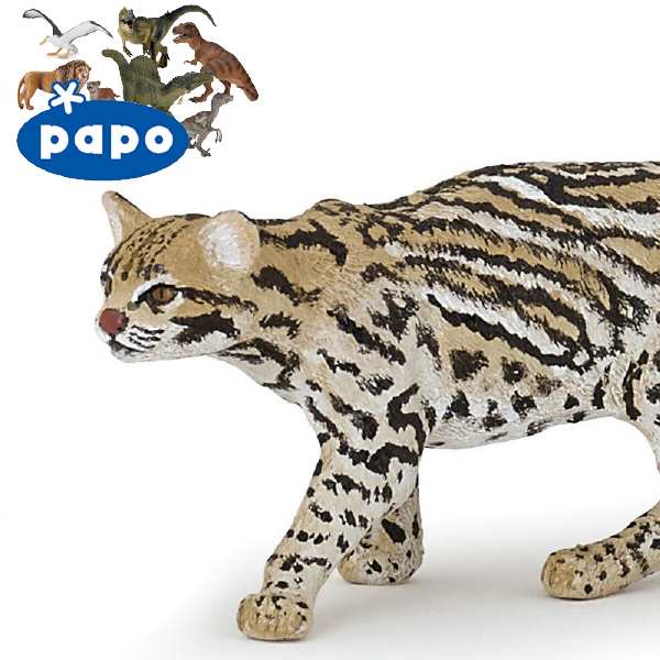 メール便可 Papo パポ社 オセロット フランス Papoのwild Animalsシリーズ 野生の動物フィギュア の通販はau Pay マーケット 木のおもちゃ ユーロバス