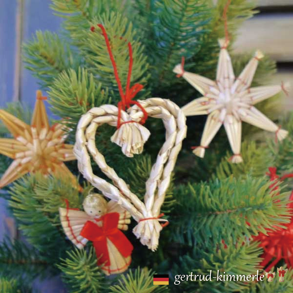 Kimmerle キマール社 クリスマス ストローオーナメント Wハート 4cmの通販はau Pay マーケット 木のおもちゃ ユーロバス