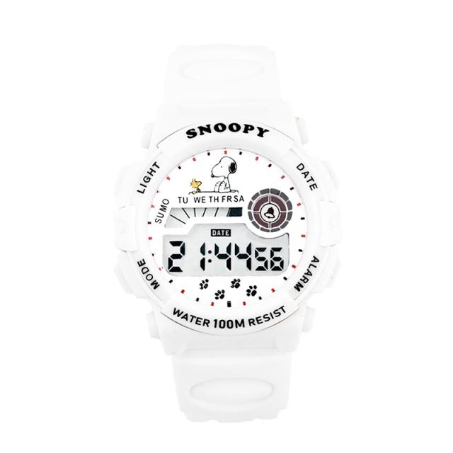スヌーピー グッズ 腕時計 キッズ レディース メンズ ユニセックス 100m 防水 ラバー ベルト デジタル 表示の通販はau Pay マーケット Salon De Kobe