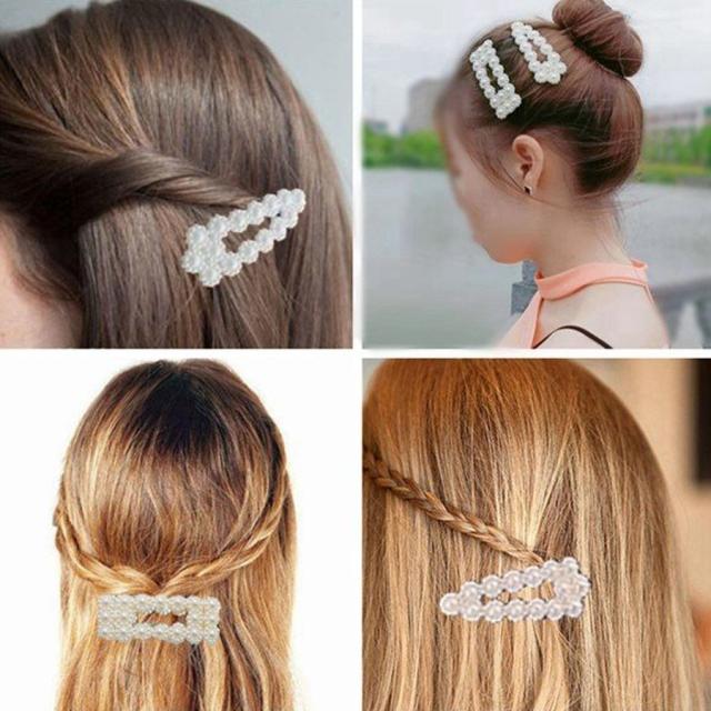 ヘアピン パッチン留め ヘアクリップ バレッタ 髪どめ 髪留め ヘアアクセサリー 白 パール風 真珠風 メール便送料無料 の通販はau Pay マーケット Jrk