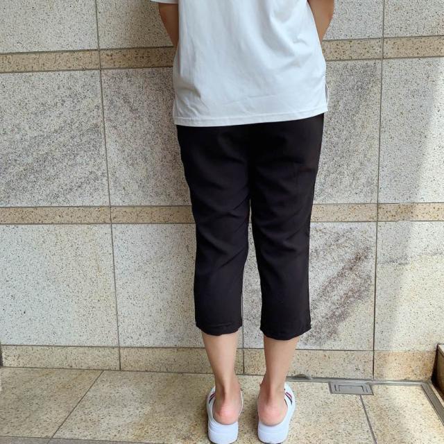 ジョガーパンツ サイド2本ラインパンツ レディース ウエストゴム スポーツウェア ズボン 7分丈 ダンス 部屋着 ルームウェア お洒落 メーの通販はau Pay マーケット Jrk