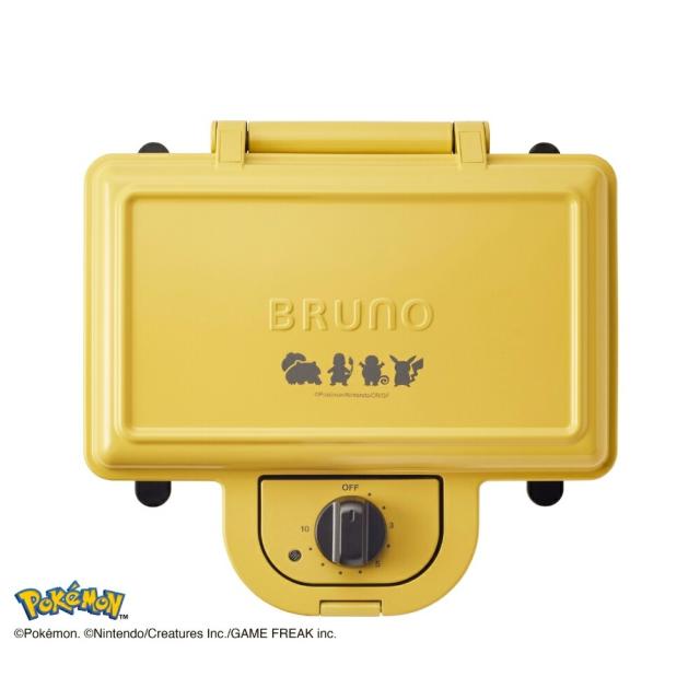 BRUNO ポケモンホットサンドメーカー ダブル イエロー BOE132-YE ホットサンド る ミニケーキプレート ホットサンドメーカー 電気 耳まで キャラクター 2枚 人形焼き タイマーの通販は BRUNO ポケモンホットサンドメーカー ダブル イエロー BOE132-YE ホットサンド る ミニケーキプレート ホットサンドメーカー 電気 耳まで キャラクター 2枚 人形焼き タイマーの通販は