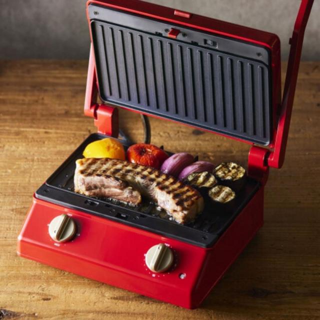 【新品・未使用・未開封】BRUNO グリルサンドメーカー ダブル（レッド） Bruno ブルーノ グリルサンドメーカー ダブル BOE084 ホットサンド 電気
