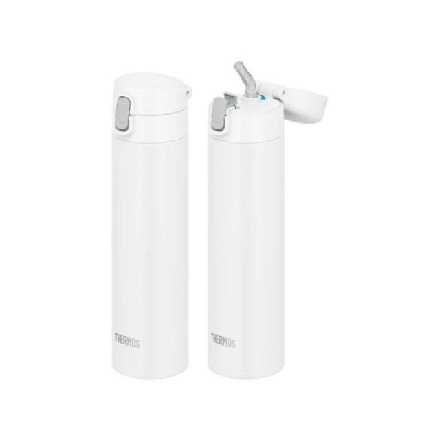 サーモス 水筒 マグ 子供 大人 450ml ストロー付き おしゃれ ワンタッチ 保冷専用 ステンレス マグ FJM-450 ストローボトル 水筒