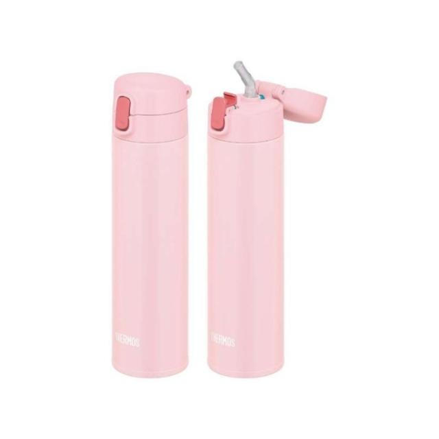 サーモス 水筒 マグ 子供 大人 450ml ストロー付き おしゃれ ワンタッチ 保冷専用 ステンレス マグ FJM-450 ストローボトル 水筒