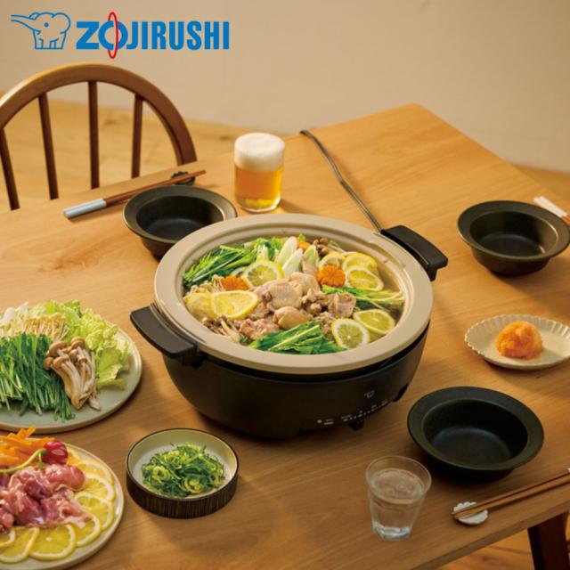 象印 グリルなべ 直火対応 土鍋風 たこ焼き すき焼き 丸洗い 安心設計 ロングコード 3枚タイプ EP-FS30BAの通販は