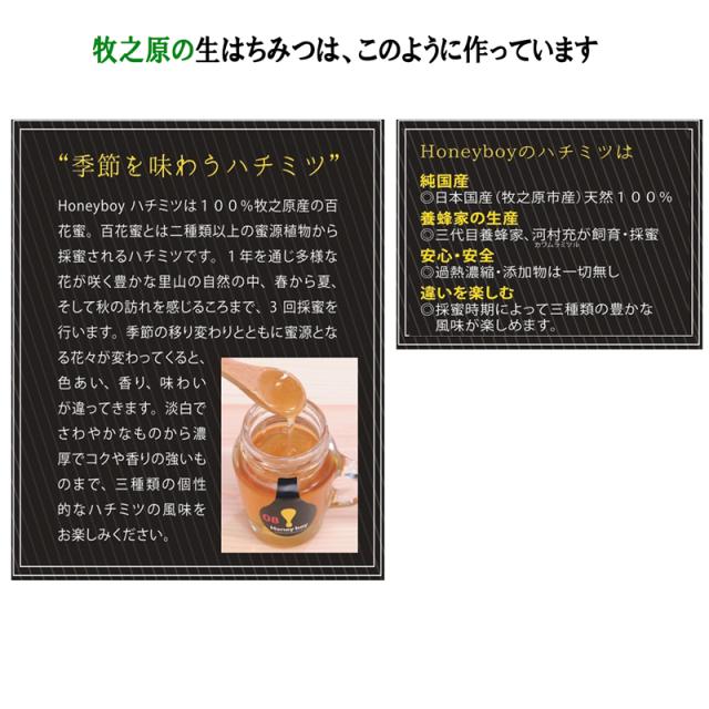 柔らかな甘さが口の中に広がります 静岡 牧之原 生はちみつ 6月採蜜 Hanyboy 06 非加熱 無農薬 天然生蜂蜜 蜂蜜 無添加 ハニー 完熟純粋 の通販はau Pay マーケット 駿河路の作務衣屋