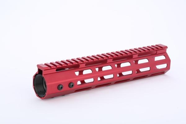 メタリックレッド　M-LOK ハンドガード 10inch サバゲー ミリタリー パーツ 装備 RED MIDWEST タイプ 内径 31.5mm マルイ対応の通販は 6,512円
