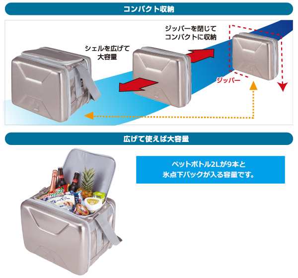 ロゴス ハイパー氷点下クーラー XL ＋ 倍速凍結 氷点下パック XL x 2個