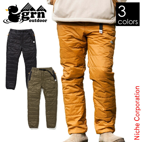 ジーアールエヌ ( grn outdoor ) THERMO-NE-NIGHT PANTS [ GO9306Q ] サーモネナイトパンツ アウトドア パンツ キャンプ ウェア ボトムスの通販は
