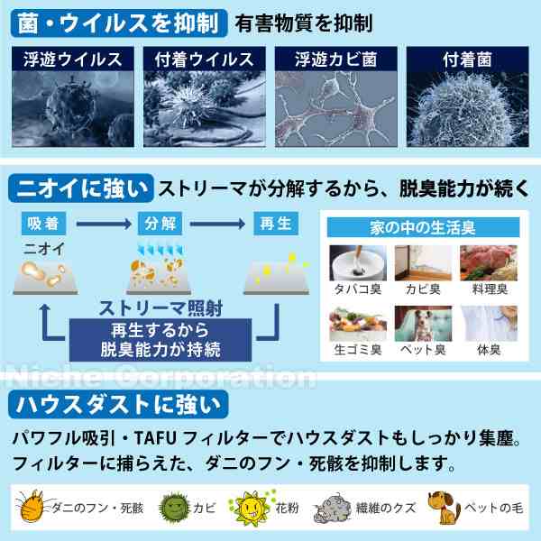 ダイキン 加湿ストリーマ空気清浄機 MCK55Z-W 空気清浄機 ダイキン 花粉 花粉対策製品認証 加湿空気清浄機 ～25畳 加湿器 花粉 ペット  ホコリ ニオイ 脱臭 PM2.5 菌 ウイルス ダイキン 2023年モデル 空気清浄機【D】 空気清浄機