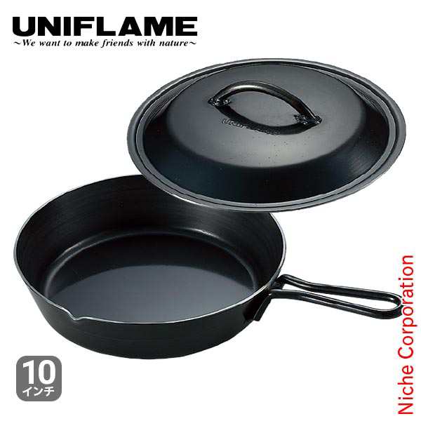 ユニフレーム クッカー スキレット 10インチ UNIFLAME 661062 アウトドア フライパン キャンプ スキレット 鉄 鉄鍋 鉄フライパン  25cm 黒｜au PAY マーケット