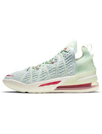 バスケットシューズ バッシュ   ナイキ Nike Lebron 18  Empire Jade Pure Platinum/