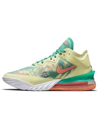 バスケットシューズ バッシュ   ナイキ Nike Lebron 18 Low Summer Refresh White/Liの通販は