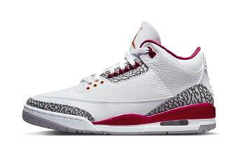 バスケットシューズ バッシュ スニーカー  カーディナル・レッド  ジョーダン Jordan Air Jordan 3 Ret
