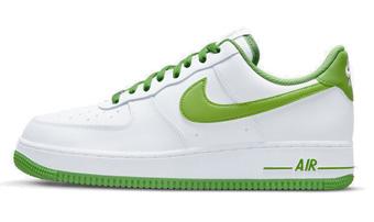 バスケットシューズ バッシュ スニーカー   ナイキ Nike AIR FORCE 1 '07  White/Green