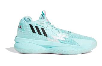バスケットシューズ バッシュ  デイミアン・リラード  アデイダス Adidas Dame 8 Aqua/Black/Pinkの通販は
