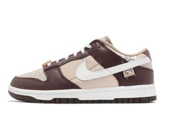 バスケットシューズ バッシュ スニーカー   ナイキ Nike Wmns Dunk Low  W Brown/Beige