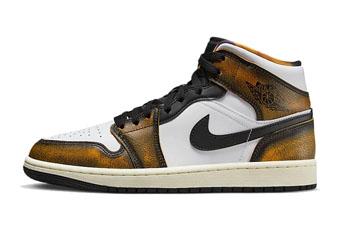 バスケットシューズ バッシュ スニーカー   ジョーダン Jordan Air Jordan 1 Mid SE Wear-Aw