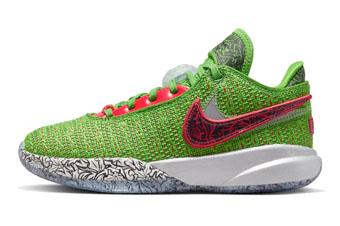バスケットシューズ バッシュ   ナイキ Nike Lebron 20 CHRISTMAS Green/Red