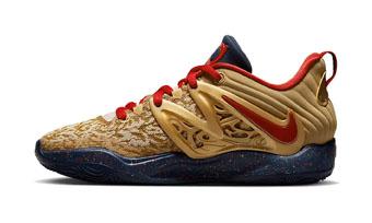 バスケットシューズ バッシュ   ナイキ Nike KD 15 EP  GOLD/NAVY