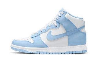 バスケットシューズ バッシュ スニーカー   ナイキ Nike Wmns Dunk high Aluminum W White