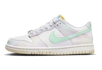 バスケットシューズ バッシュ スニーカー   ナイキ Nike Dunk Low  GS  GS White/Mint   ス