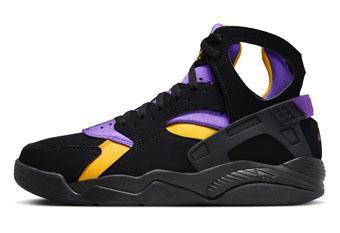 バスケットシューズ バッシュ スニーカー   ナイキ Nike Air Flight Huarache Lakers Away