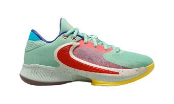 バスケットシューズ バッシュ  フリーク  ナイキ Nike Zoom Freak 4 GS GS Green/Red/Whi