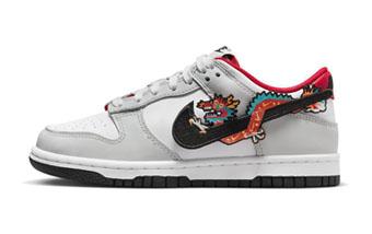 バスケットシューズ バッシュ スニーカー   ナイキ Nike Dunk Low GS　CNY Year Of the Dra