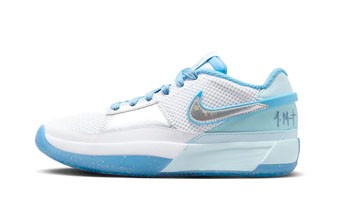 バスケットシューズ バッシュ スニーカー ジャ・モラント ナイキ Nike JA 1 SE GS GS White/Bl